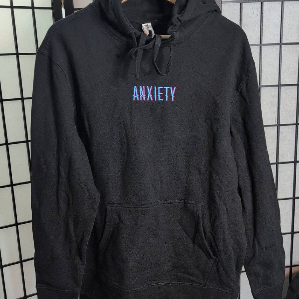 [NWOT] PREPARED Anxiety Black Hoodie